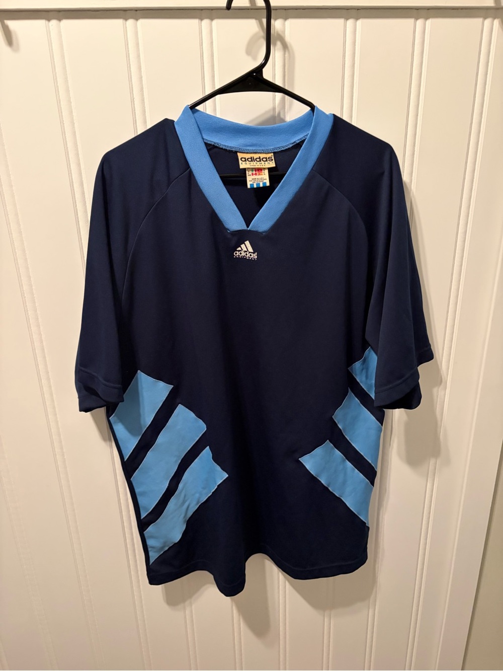 Vintage 90s Adidas Equipment RARE UCLA Bruins Jersey Made in USA SZ XL BLOKECORE